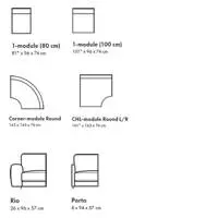 Somero High Back Corner Sofa Collection